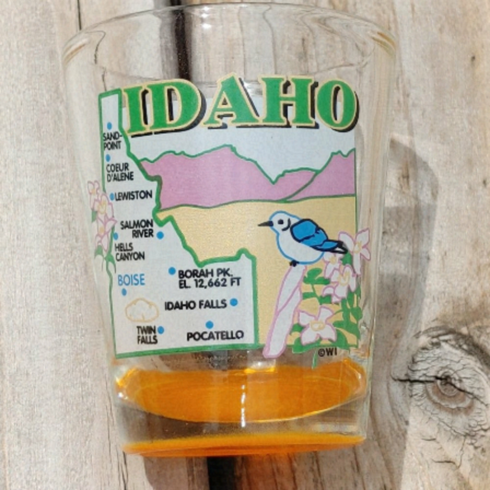 IDAHO State Map Shot Glass